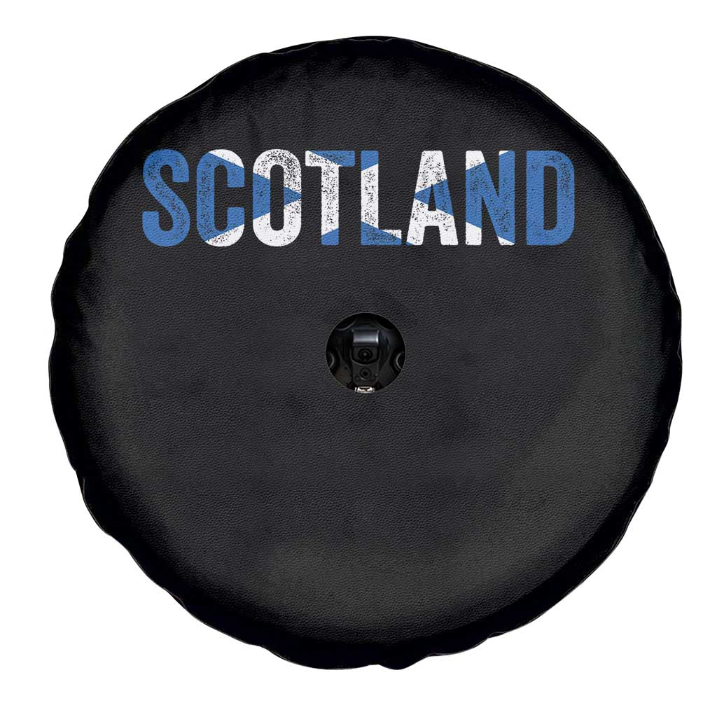 Vintage Scotland Spare Tire Cover Scottish Flag Retro Pride
