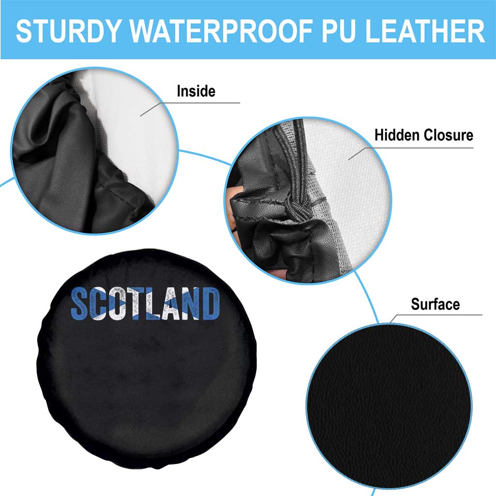 Vintage Scotland Spare Tire Cover Scottish Flag Retro Pride