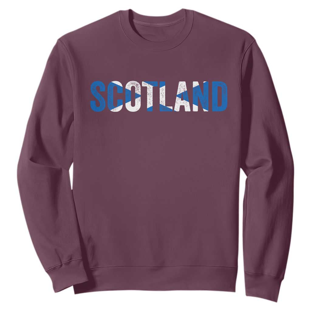 Vintage Scotland Sweatshirt Scottish Flag Retro Pride