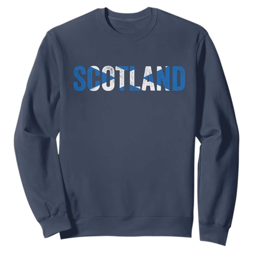 Vintage Scotland Sweatshirt Scottish Flag Retro Pride