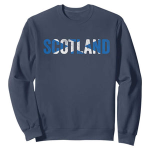 Vintage Scotland Sweatshirt Scottish Flag Retro Pride