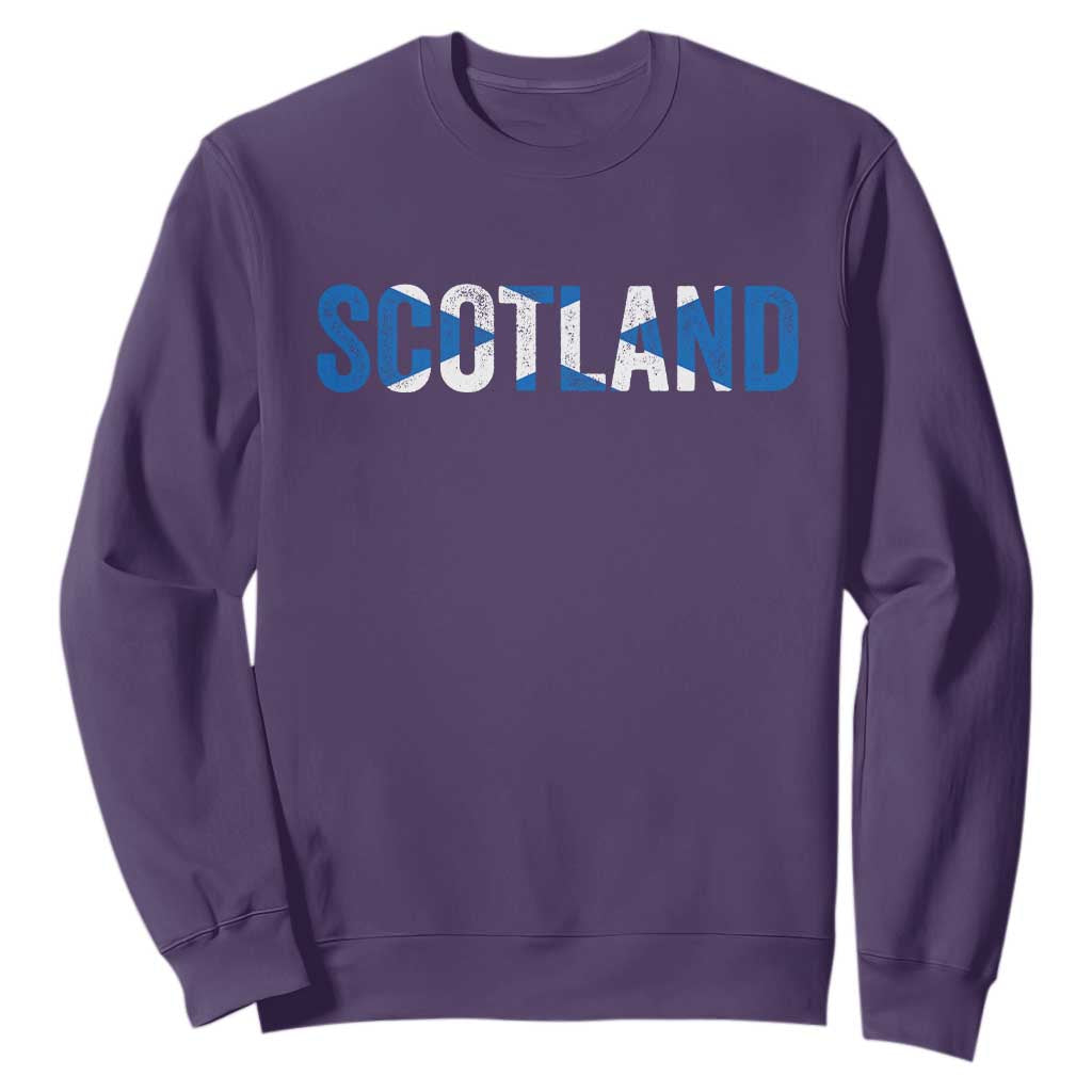 Vintage Scotland Sweatshirt Scottish Flag Retro Pride
