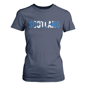 Vintage Scotland T Shirt For Women Scottish Flag Retro Pride