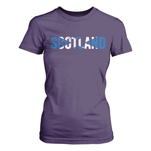 Vintage Scotland T Shirt For Women Scottish Flag Retro Pride