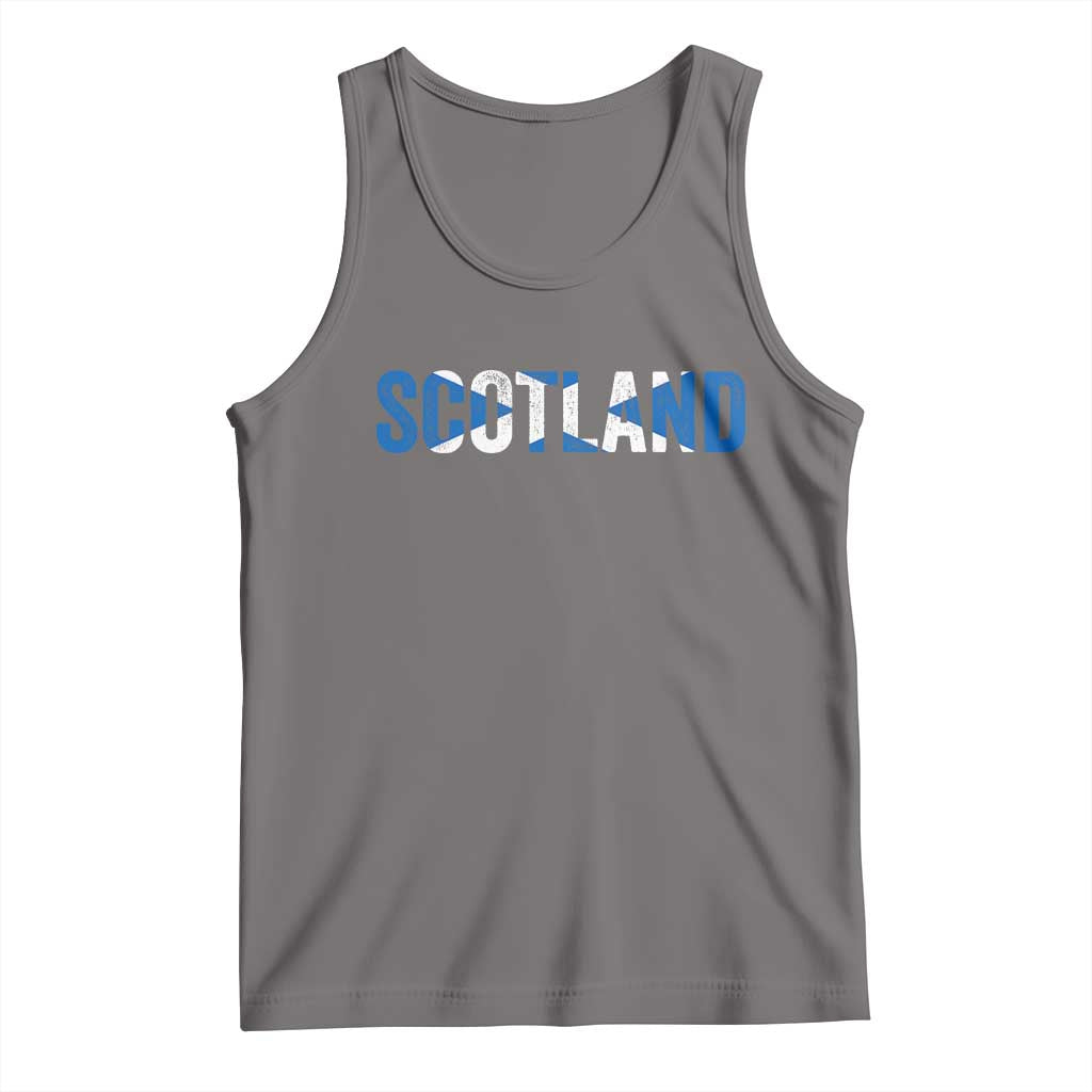 Vintage Scotland Tank Top Scottish Flag Retro Pride