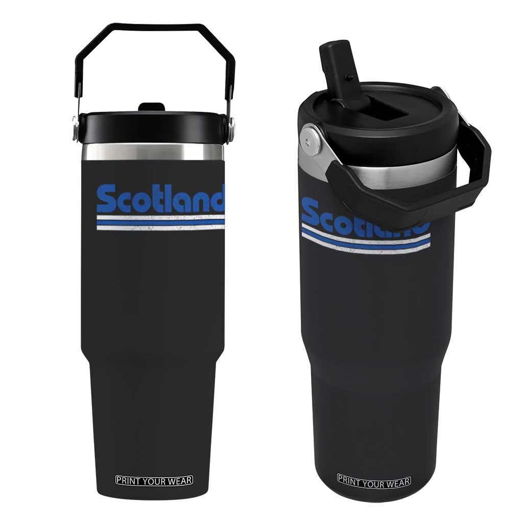 Scotland Scottish Flag Flip Straw Tumbler SCOT Fan Retro Vintage
