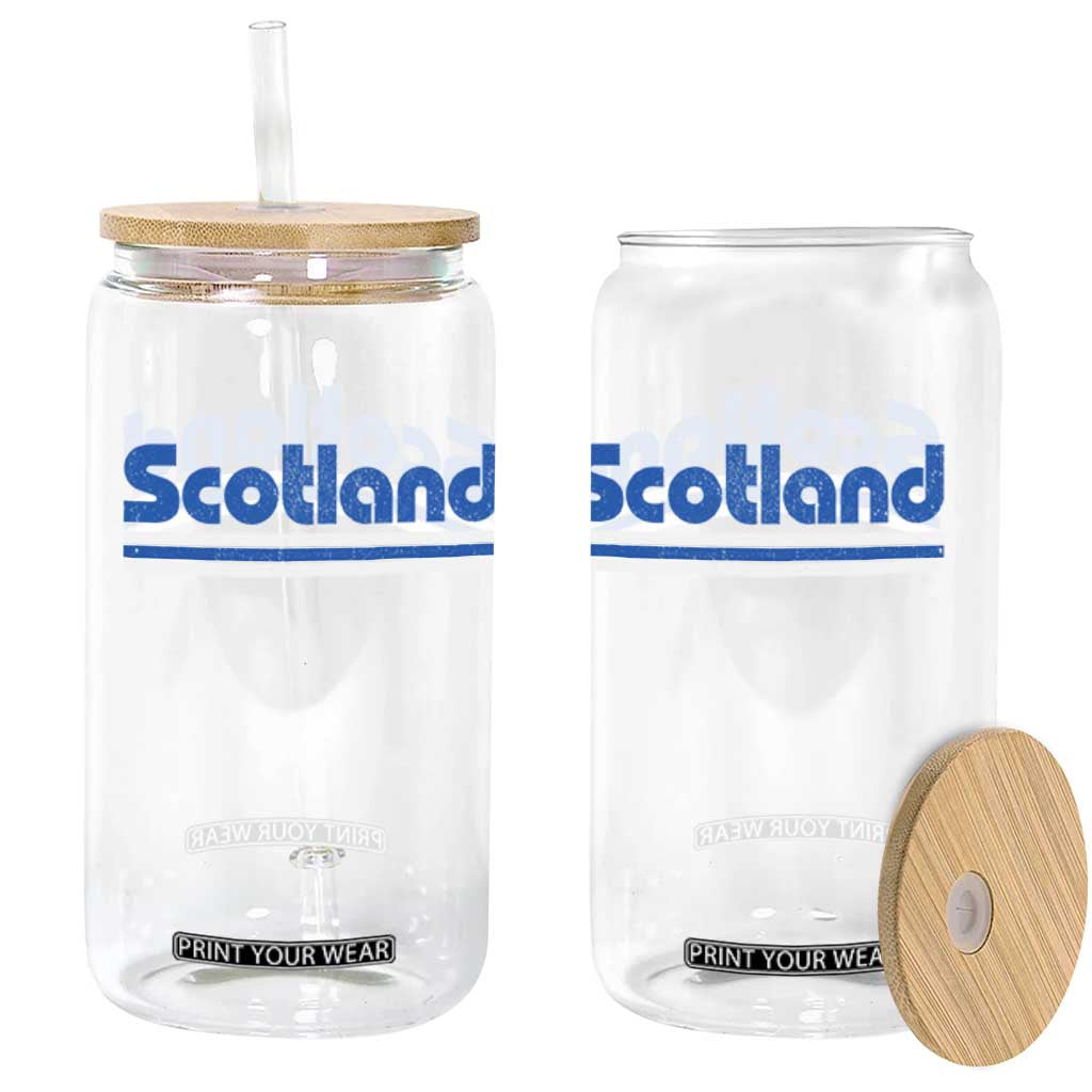 Scotland Scottish Flag Glass Can SCOT Fan Retro Vintage