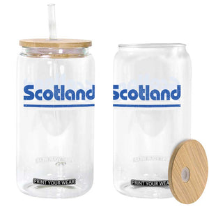 Scotland Scottish Flag Glass Can SCOT Fan Retro Vintage