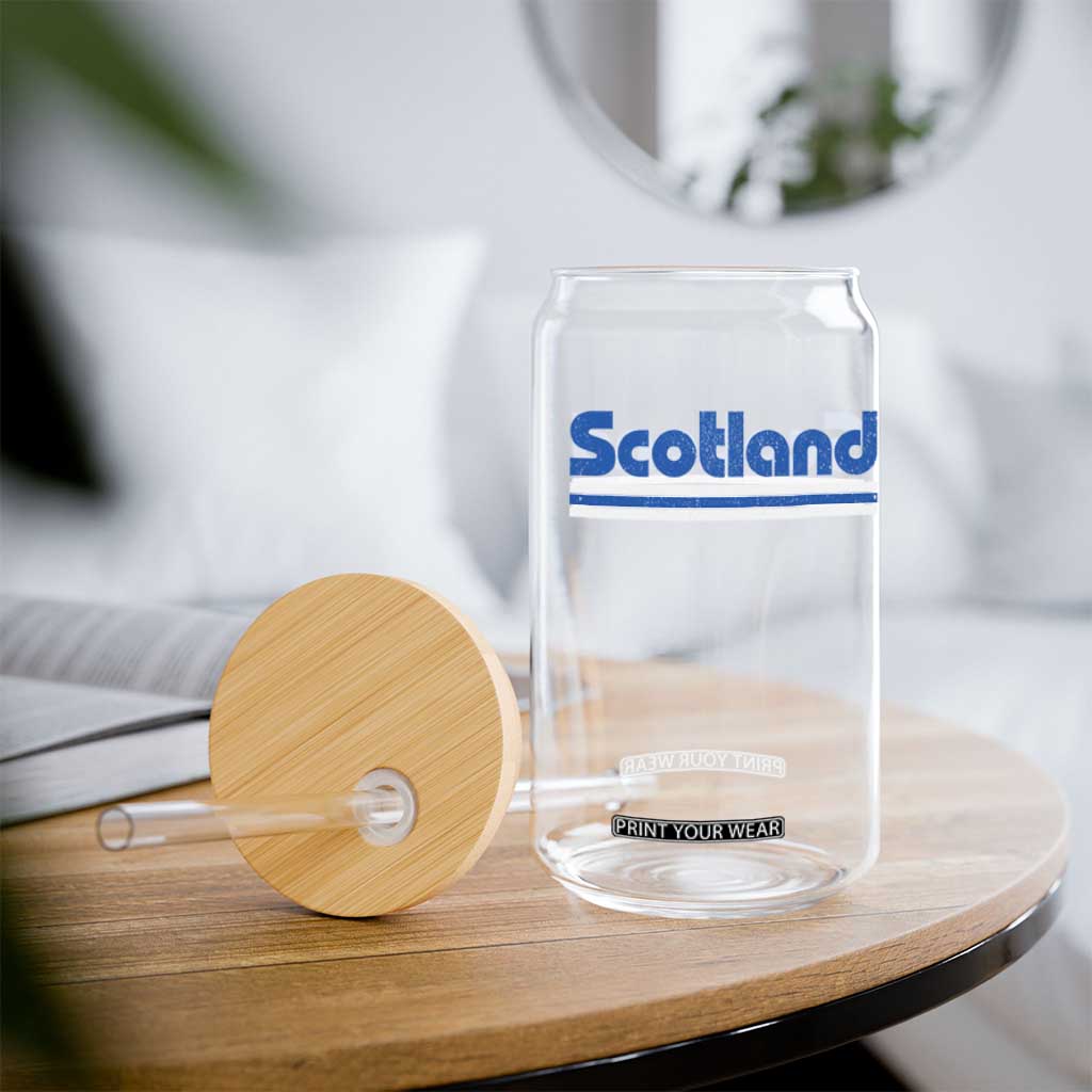 Scotland Scottish Flag Glass Can SCOT Fan Retro Vintage
