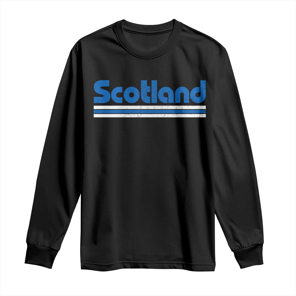 Scotland Scottish Flag Long Sleeve Shirt SCOT Fan Retro Vintage