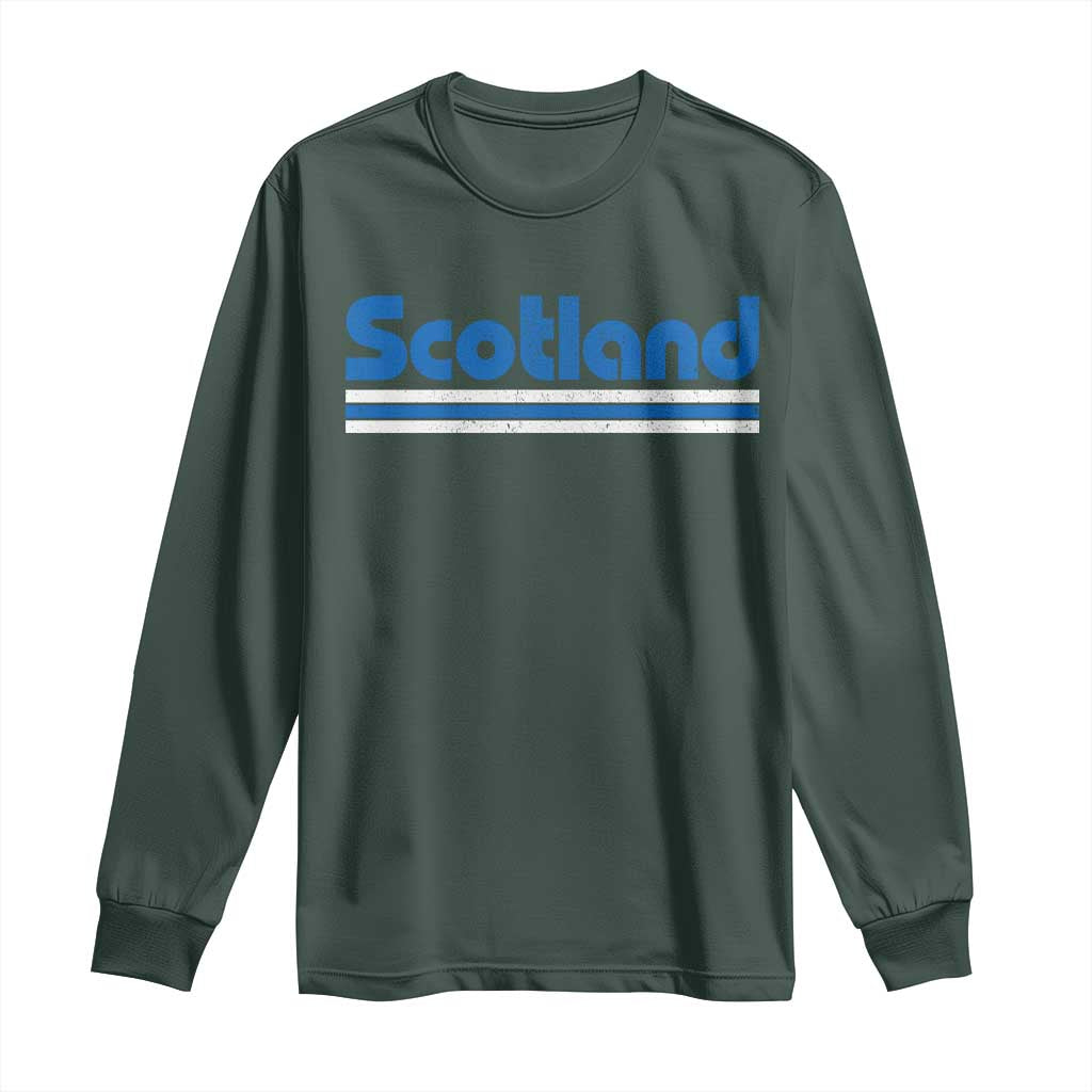 Scotland Scottish Flag Long Sleeve Shirt SCOT Fan Retro Vintage