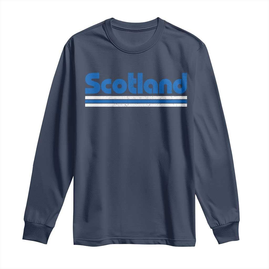 Scotland Scottish Flag Long Sleeve Shirt SCOT Fan Retro Vintage