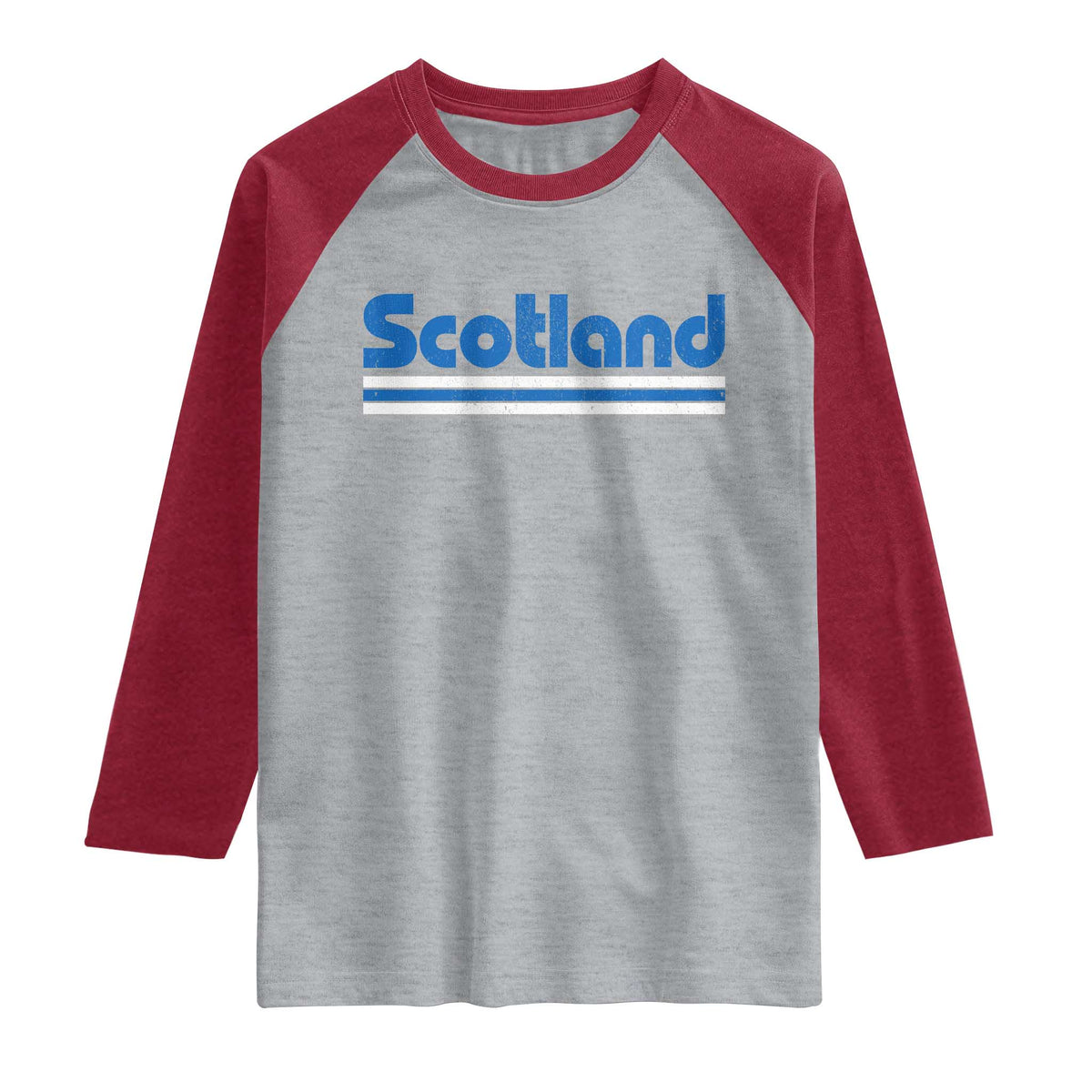 Scotland Scottish Flag Raglan Shirt SCOT Fan Retro Vintage