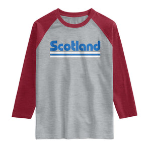 Scotland Scottish Flag Raglan Shirt SCOT Fan Retro Vintage
