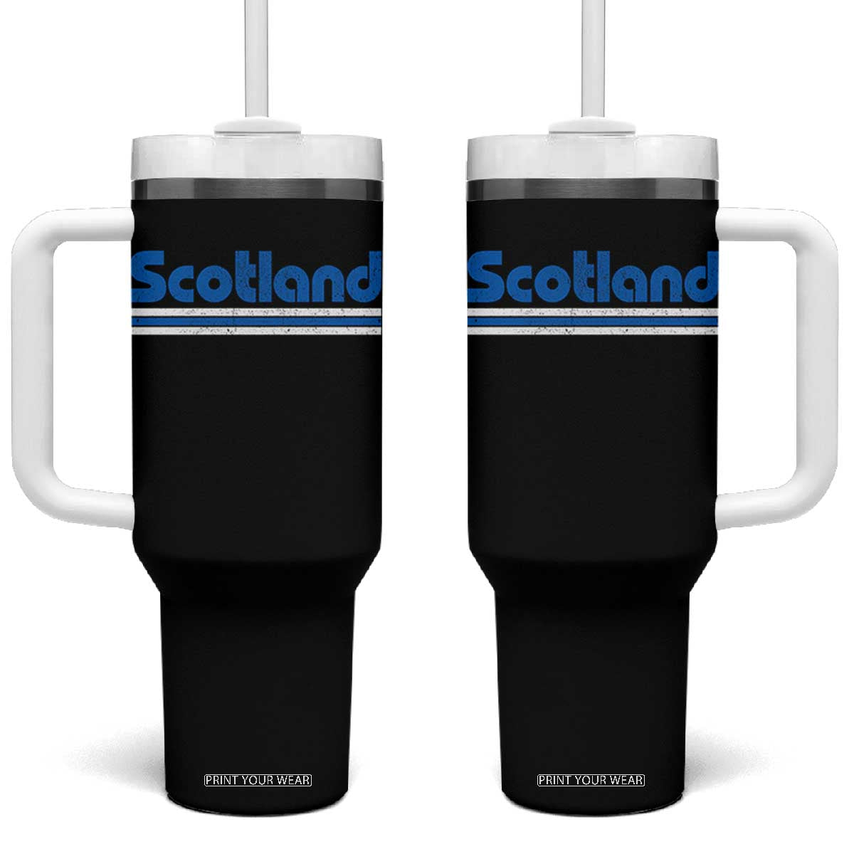 Scotland Scottish Flag Tumbler With Handle SCOT Fan Retro Vintage