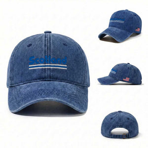 Scotland Scottish Flag Washed Cotton Baseball Cap SCOT Fan Retro Vintage