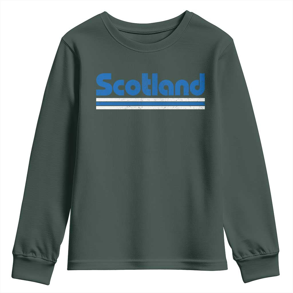 Scotland Scottish Flag Youth Sweatshirt SCOT Fan Retro Vintage