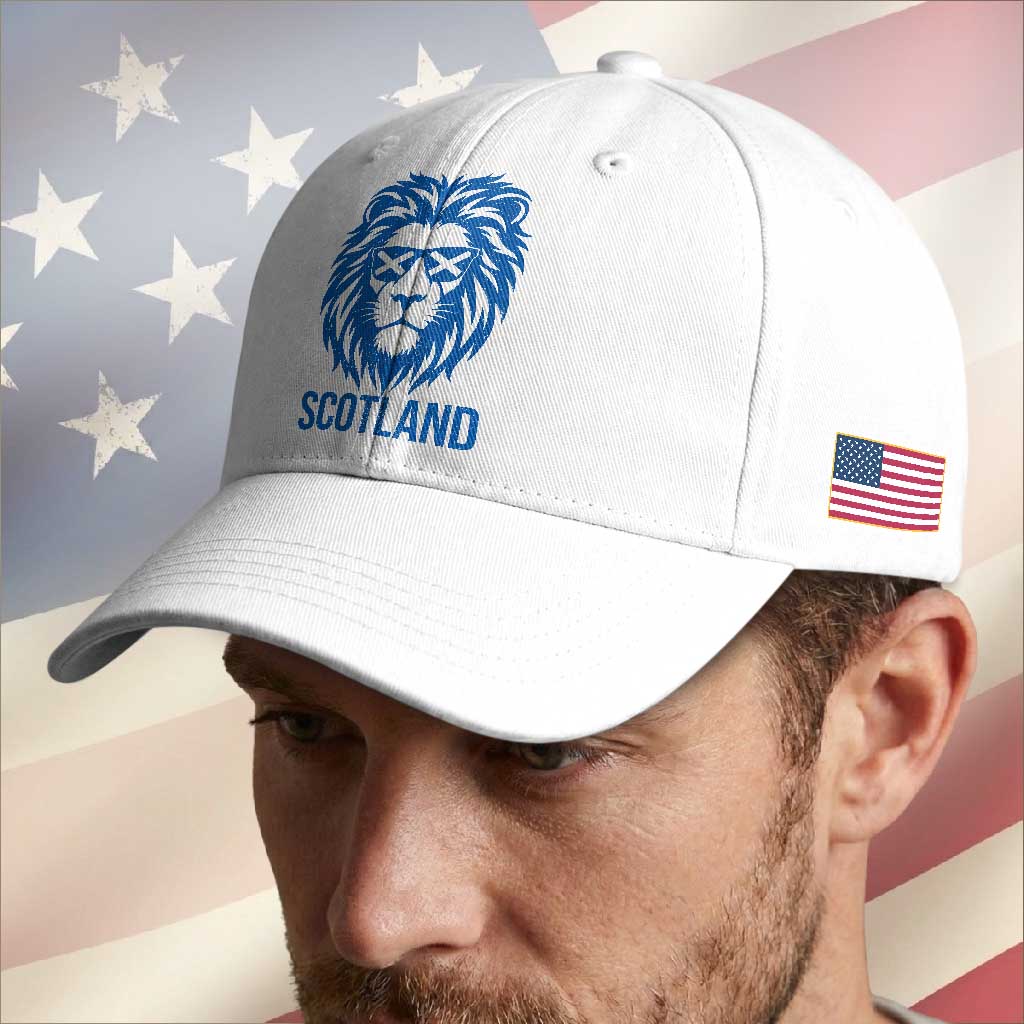 Vintage Scotland Lion Baseball Cap Retro SCOT Fan Scottish Flag