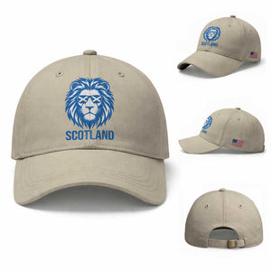 Vintage Scotland Lion Baseball Cap Retro SCOT Fan Scottish Flag