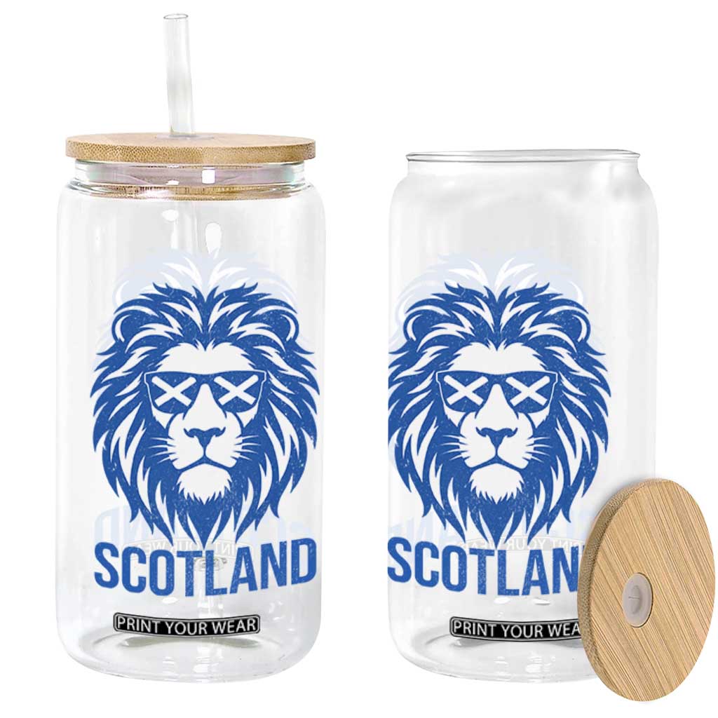 Vintage Scotland Lion Glass Can Retro SCOT Fan Scottish Flag