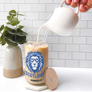 Vintage Scotland Lion Glass Can Retro SCOT Fan Scottish Flag