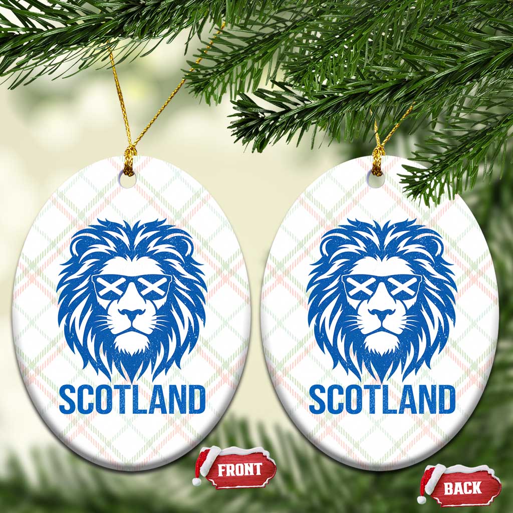 Vintage Scotland Lion Ceramic Ornament Retro SCOT Fan Scottish Flag