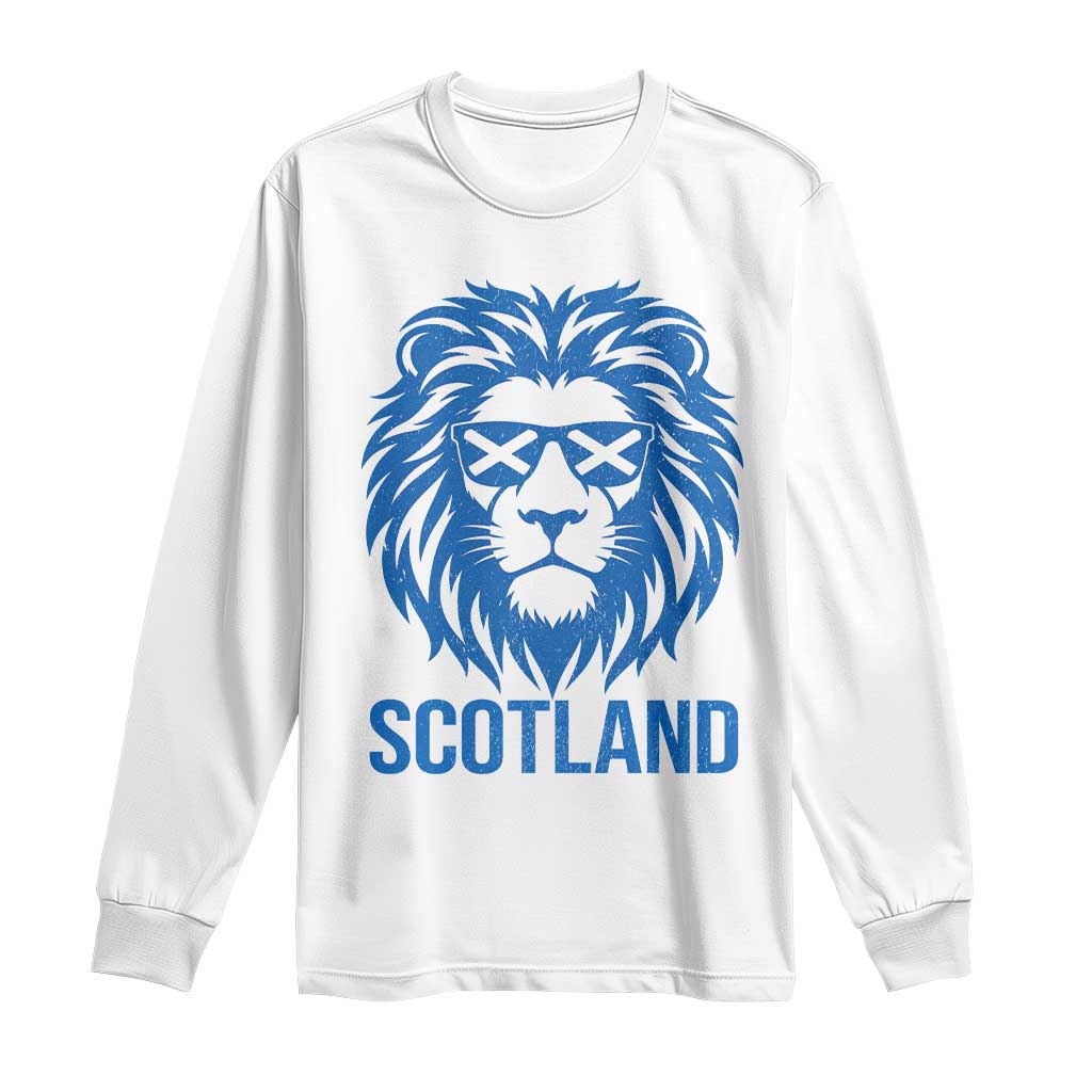 Vintage Scotland Lion Long Sleeve Shirt Retro SCOT Fan Scottish Flag TS10 White Print Your Wear