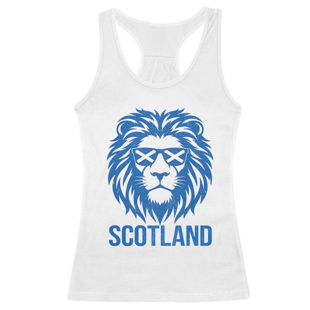 Vintage Scotland Lion Racerback Tank Top Retro SCOT Fan Scottish Flag TS10 White Print Your Wear