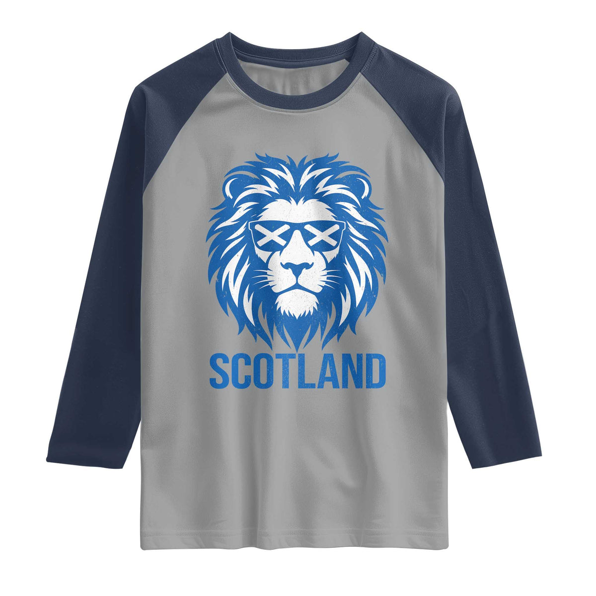 Vintage Scotland Lion Raglan Shirt Retro SCOT Fan Scottish Flag