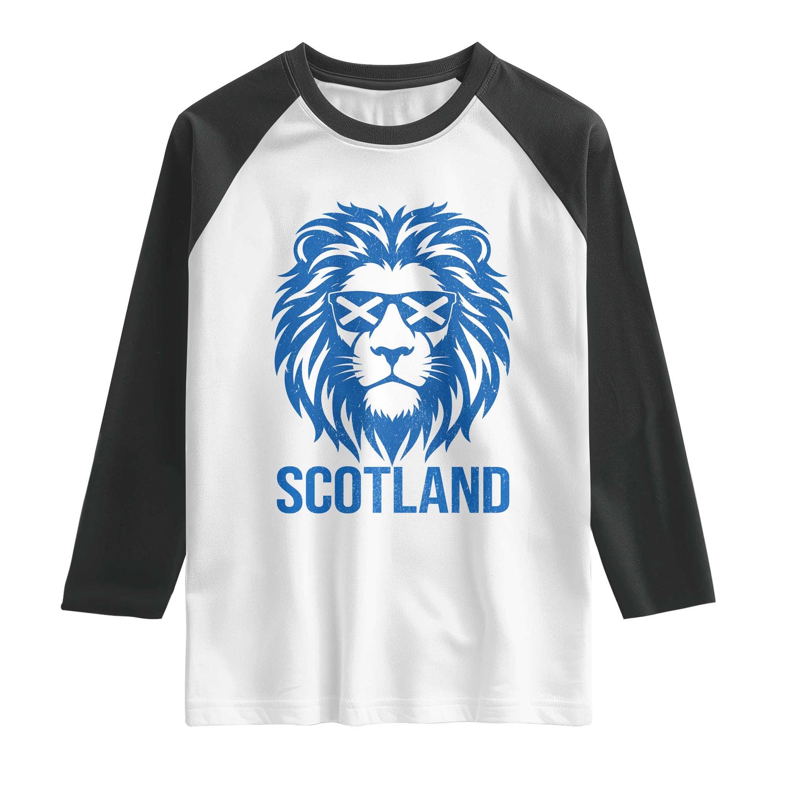 Vintage Scotland Lion Raglan Shirt Retro SCOT Fan Scottish Flag TS10 White Black Print Your Wear