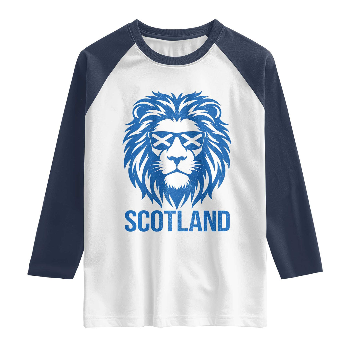 Vintage Scotland Lion Raglan Shirt Retro SCOT Fan Scottish Flag