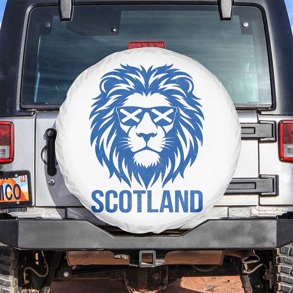 Vintage Scotland Lion Spare Tire Cover Retro SCOT Fan Scottish Flag TS10 No hole White Print Your Wear