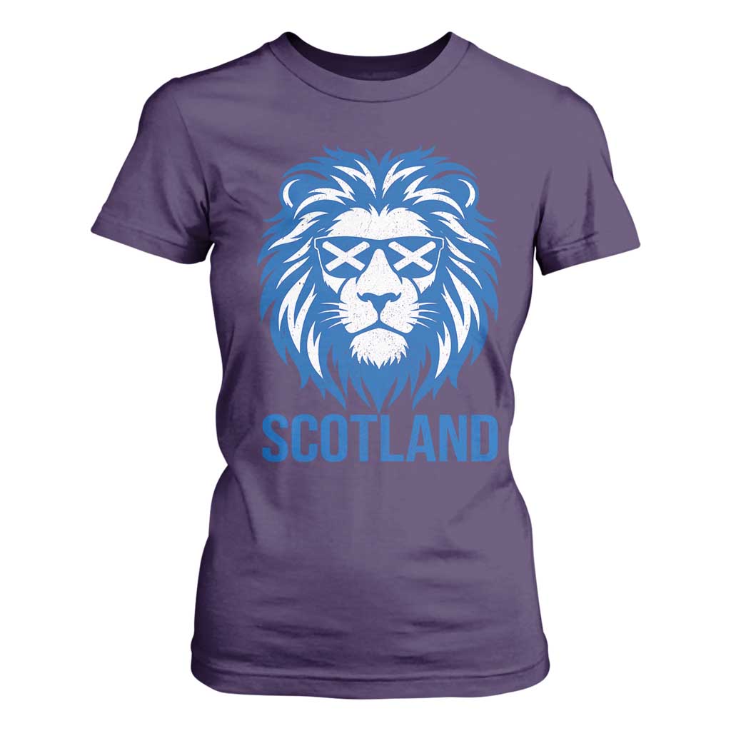 Vintage Scotland Lion T Shirt For Women Retro SCOT Fan Scottish Flag