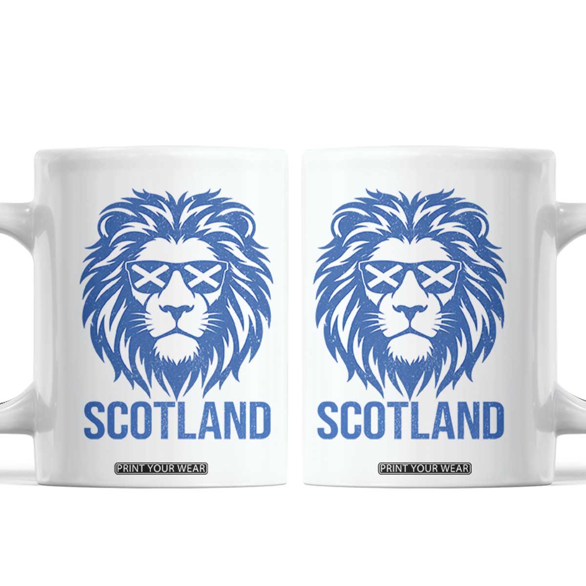 Vintage Scotland Lion Coffee Mug Retro SCOT Fan Scottish Flag