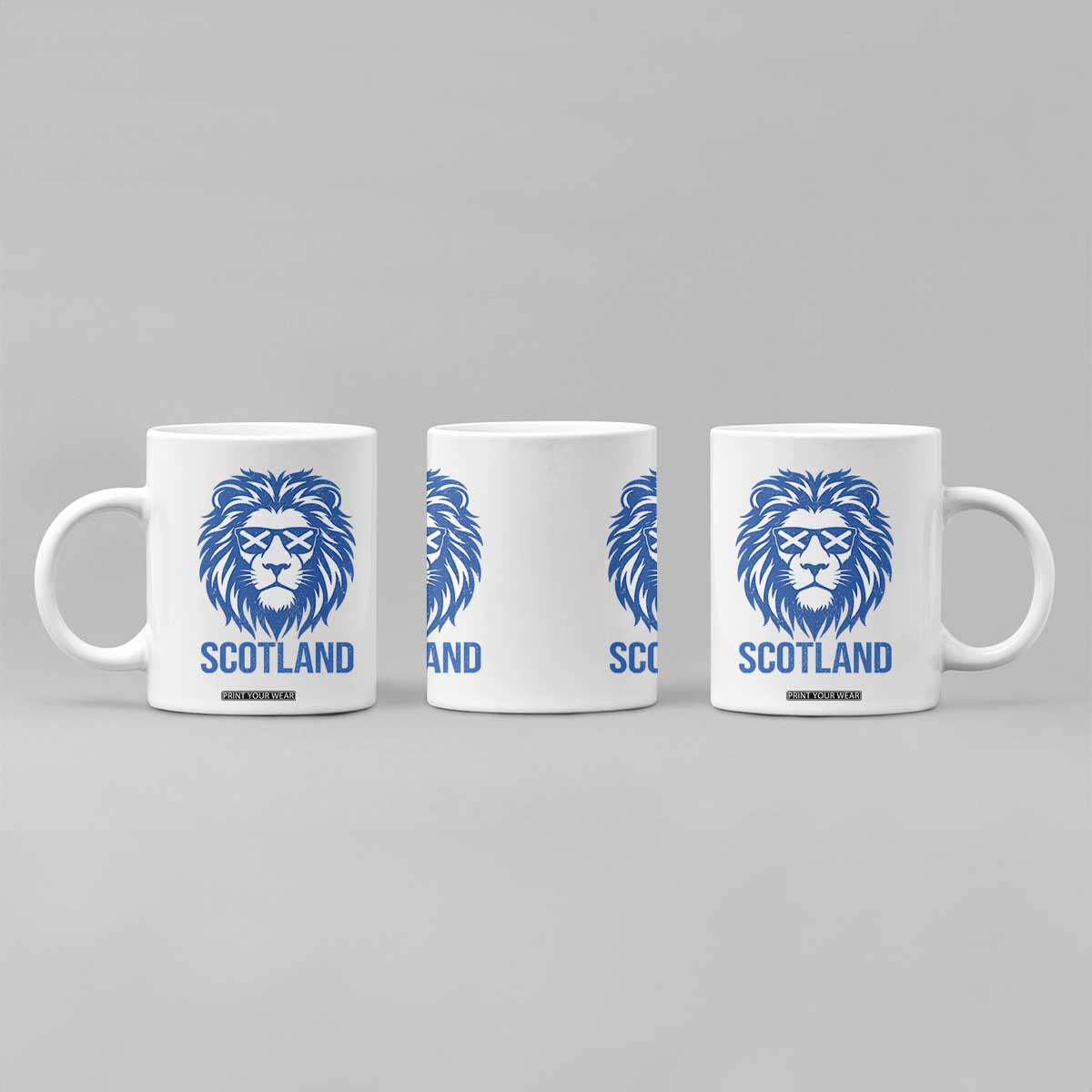 Vintage Scotland Lion Coffee Mug Retro SCOT Fan Scottish Flag