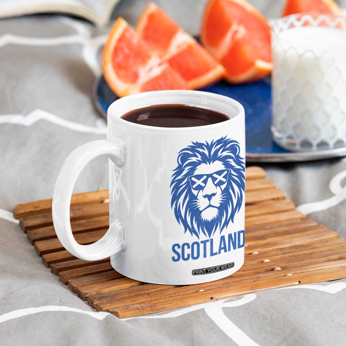 Vintage Scotland Lion Coffee Mug Retro SCOT Fan Scottish Flag