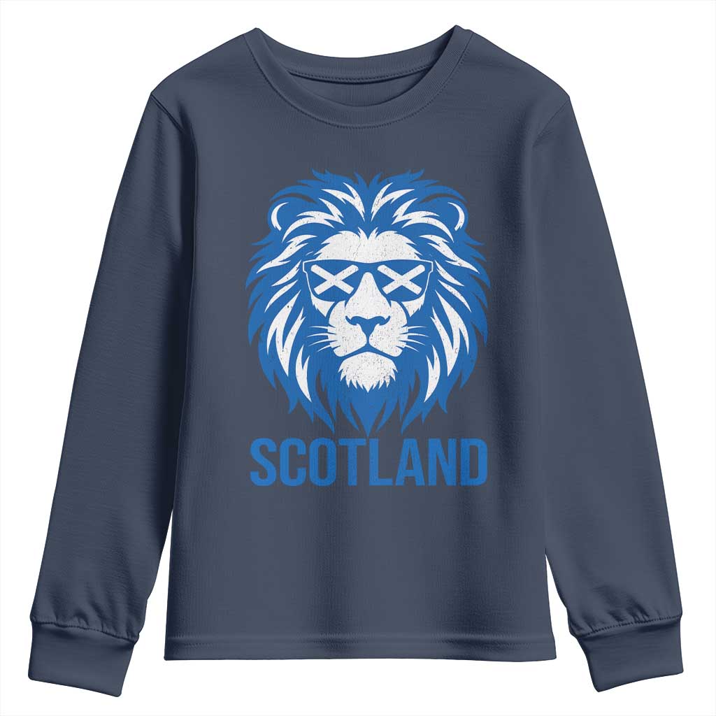Vintage Scotland Lion Youth Sweatshirt Retro SCOT Fan Scottish Flag