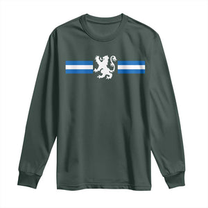 Scotland Lion Long Sleeve Shirt Retro Scottish Flag SCOT