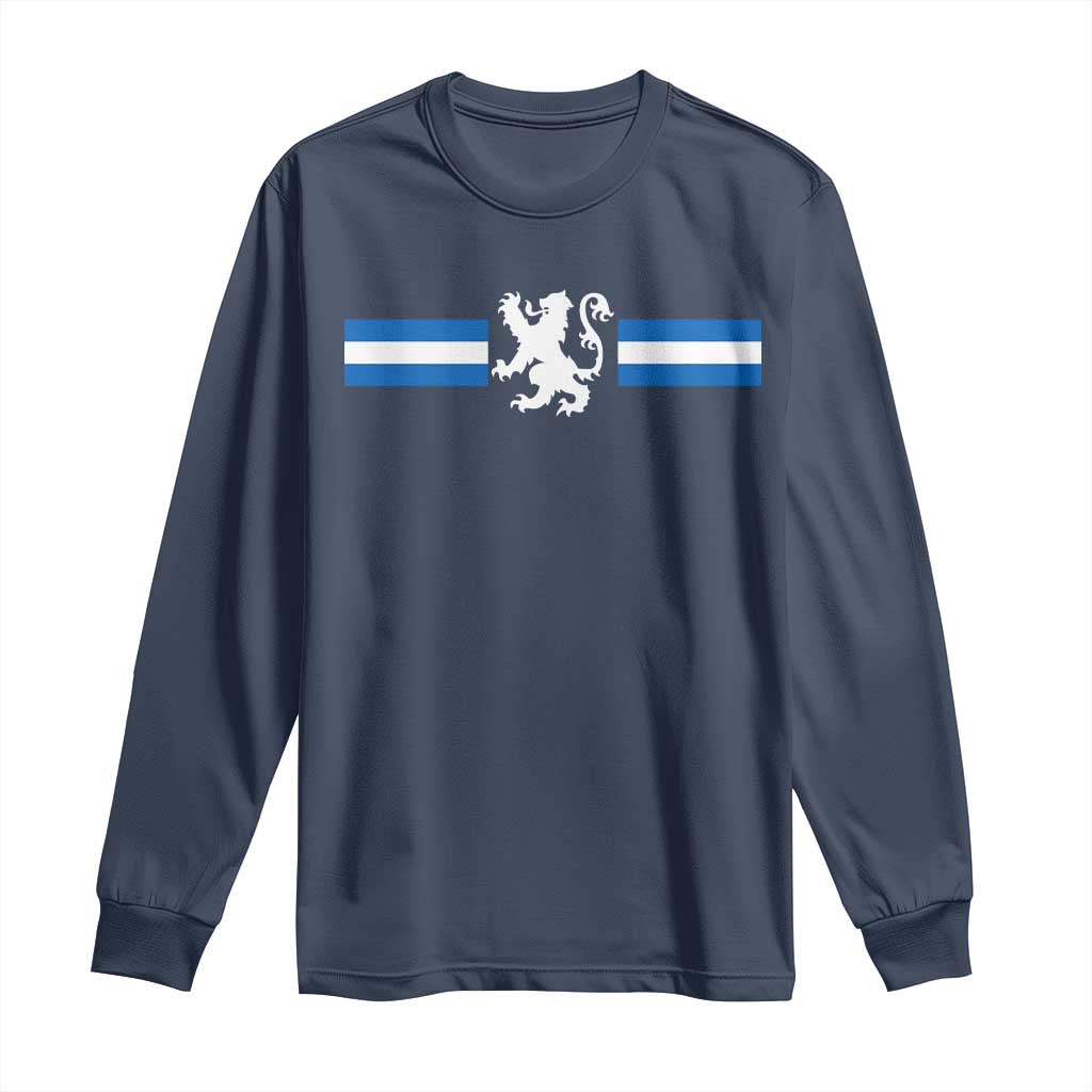 Scotland Lion Long Sleeve Shirt Retro Scottish Flag SCOT