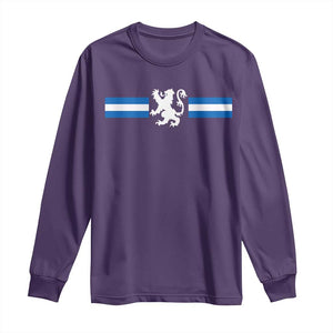 Scotland Lion Long Sleeve Shirt Retro Scottish Flag SCOT