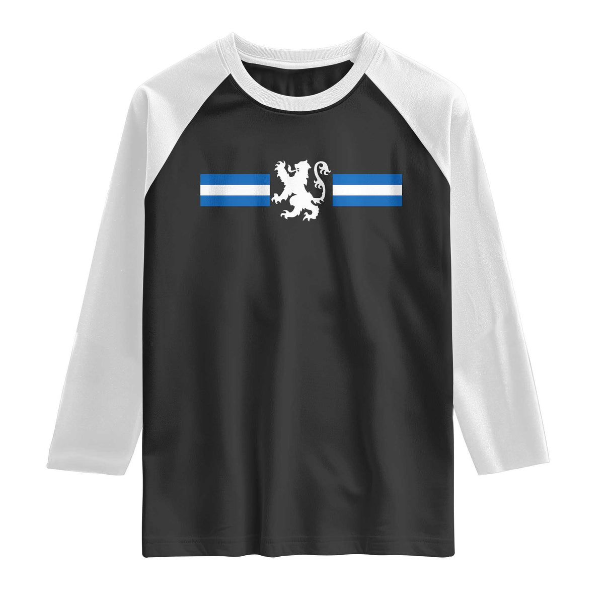 Scotland Lion Raglan Shirt Retro Scottish Flag SCOT