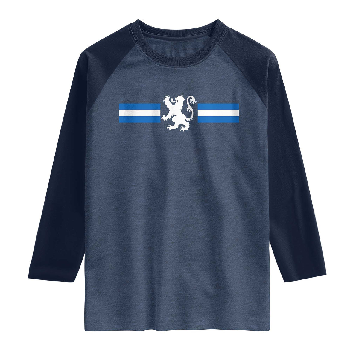 Scotland Lion Raglan Shirt Retro Scottish Flag SCOT