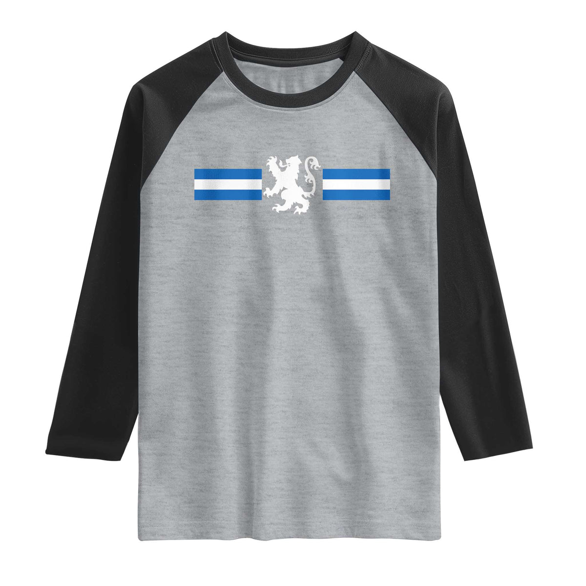 Scotland Lion Raglan Shirt Retro Scottish Flag SCOT