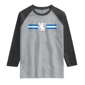 Scotland Lion Raglan Shirt Retro Scottish Flag SCOT