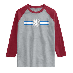 Scotland Lion Raglan Shirt Retro Scottish Flag SCOT