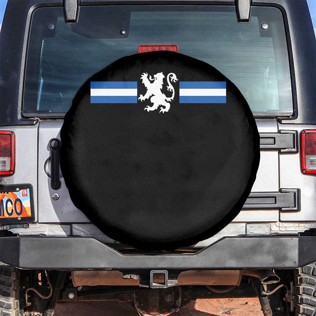 Scotland Lion Spare Tire Cover Retro Scottish Flag SCOT TS10 No hole Black Print Your Wear