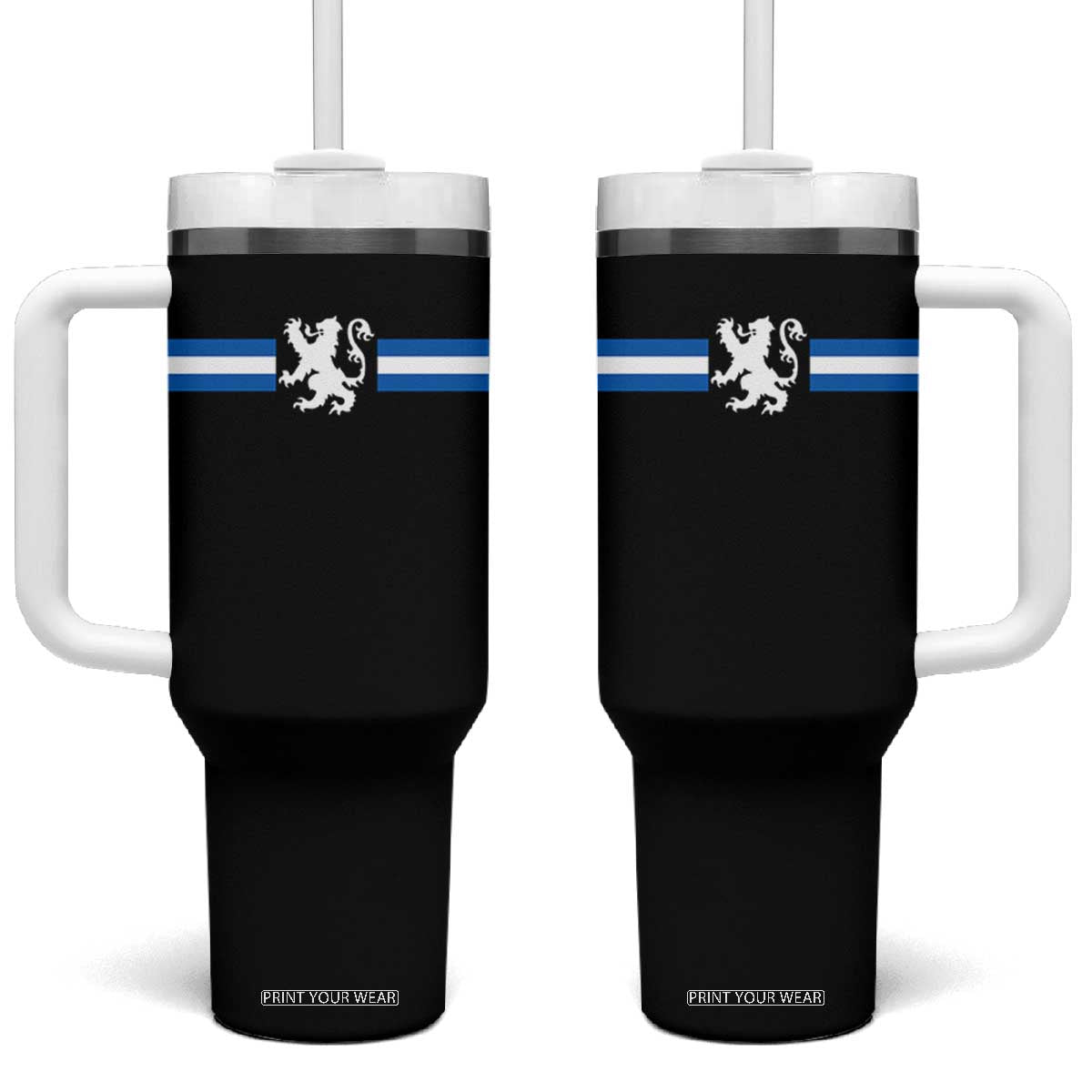 Scotland Lion Tumbler With Handle Retro Scottish Flag SCOT