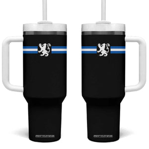 Scotland Lion Tumbler With Handle Retro Scottish Flag SCOT