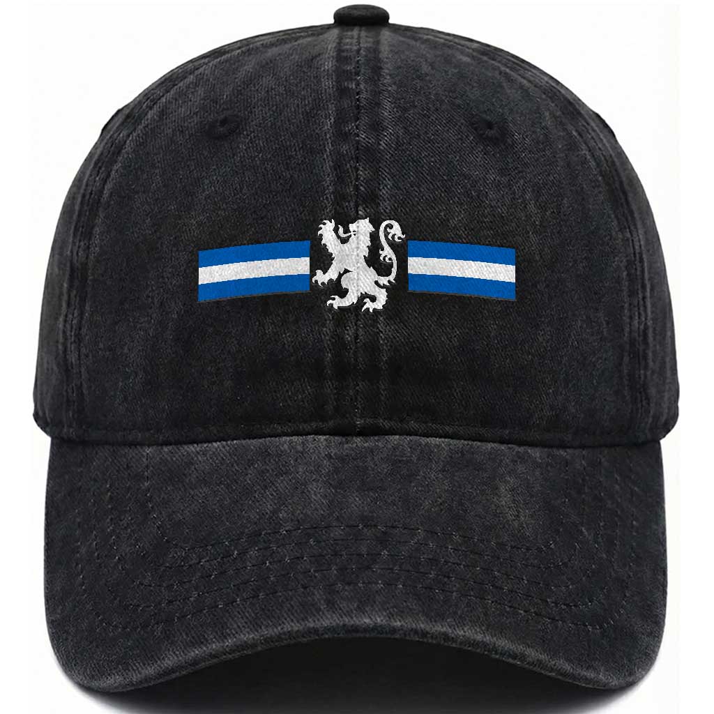Scotland Lion Washed Cotton Baseball Cap Retro Scottish Flag SCOT TS10 Print Your Wear
