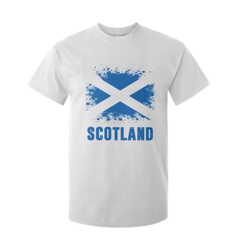 Scotland T Shirt For Kid Retro Vintage Watercolors Sport Scottish Flag SCOT